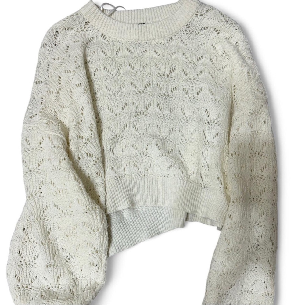 Elegant Cream Knit Sweater